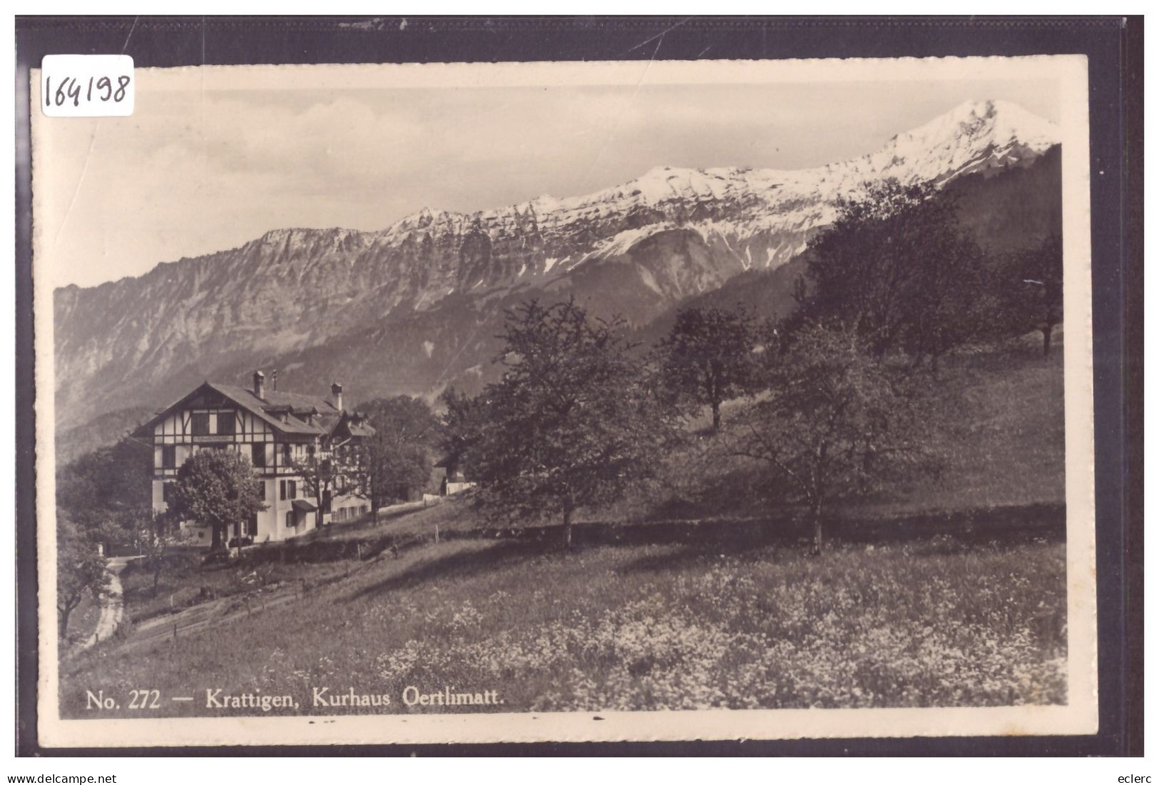 KRATTIGEN - KURHAUS OERTLIMATT - TB - Krattigen