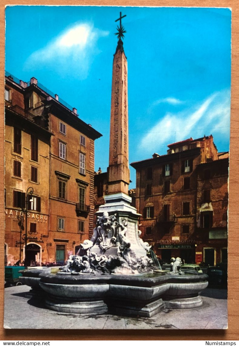 ROMA - 1972 - Fontana Del Pantheon (Jacopo Della Porta Sec. XVI- XVIII) (c157) - Panteón