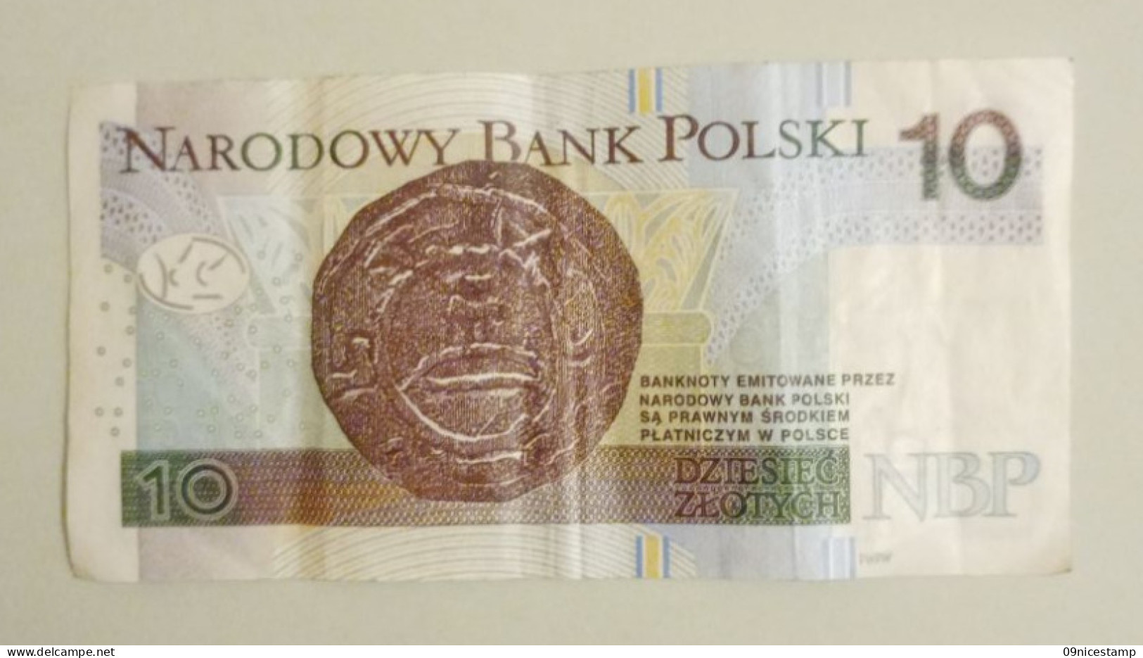 Pologne, Year 2016, Used , 10 Zloty - Poland