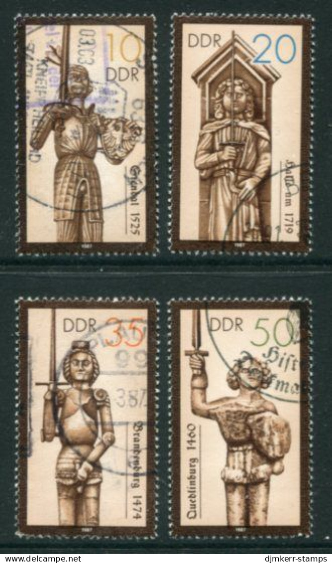 DDR 1987 Historic Monuments Used.  Michel 3063-66 - Usados