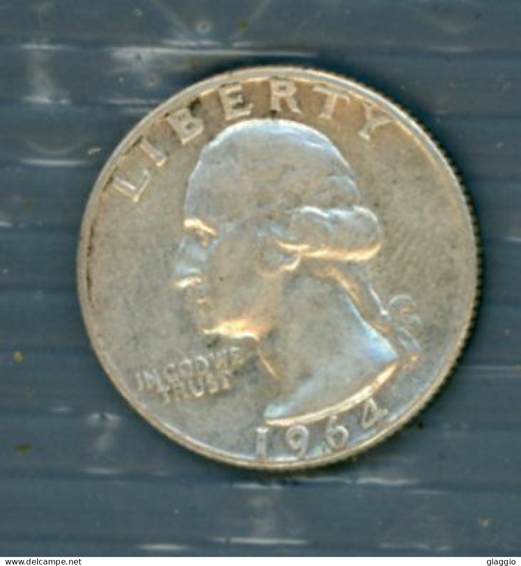 °°° Moneta N. 707 - Quarter Dollar 1964 Silver °°° - 1932-1998: Washington