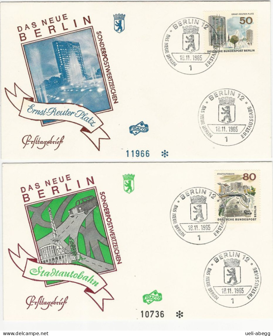 Berlin Mi 259, 262 FDC - 1948-1970