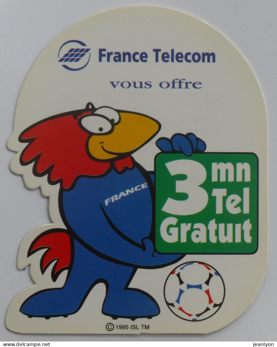 FOOTBALL / MONDIAL FRANCE 98 - FOOTIX Mascotte - Ticket Téléphone Prépayé 3 Minutes Utilisé - Sport