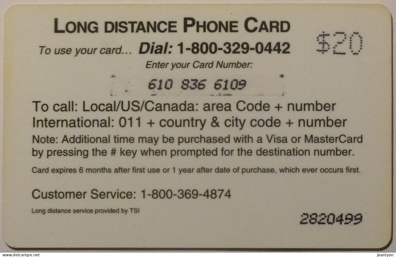 LAS VEGAS - NEVADA / Welcome - Carte Téléphonique Prépayée Américaine LONG DISTANCE PHONE CARD Utilisée - Paesaggi