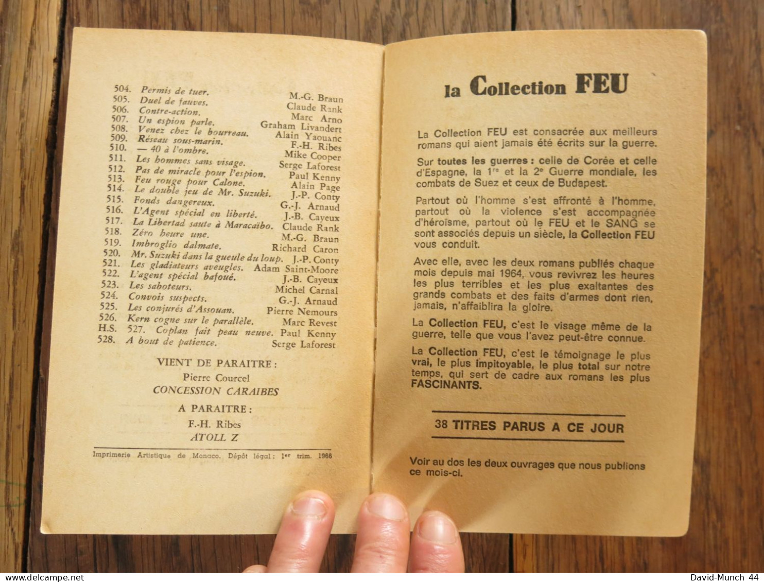 Visa pour Formose de André Caroff. Fleuve Noir, Espionnage. 1966