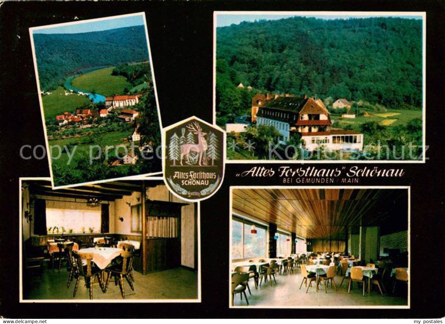 73047455 Schoenau Gemuenden Cafe Pension Altes Forsthaus Gastraeume Schoenau - Gemuenden
