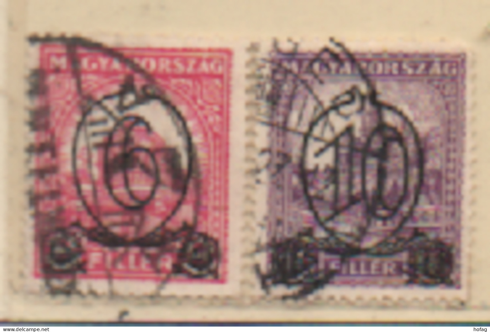 Ungarn 1931 MiNr.: 472YB; 473YB Gestempelt, Hungary Used Scott: 451; 452 Yt: 435(A), 437(A) Sg: 527; 528 - Otros & Sin Clasificación