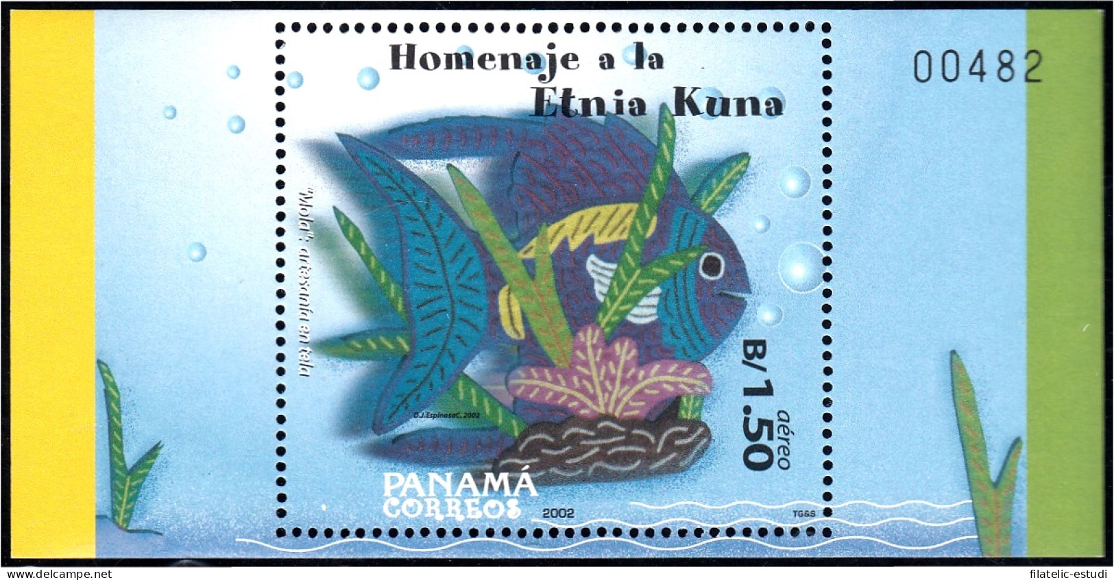 Panama HB 50 2000 Homenaje A La Etnia Kuma MNH - Panama