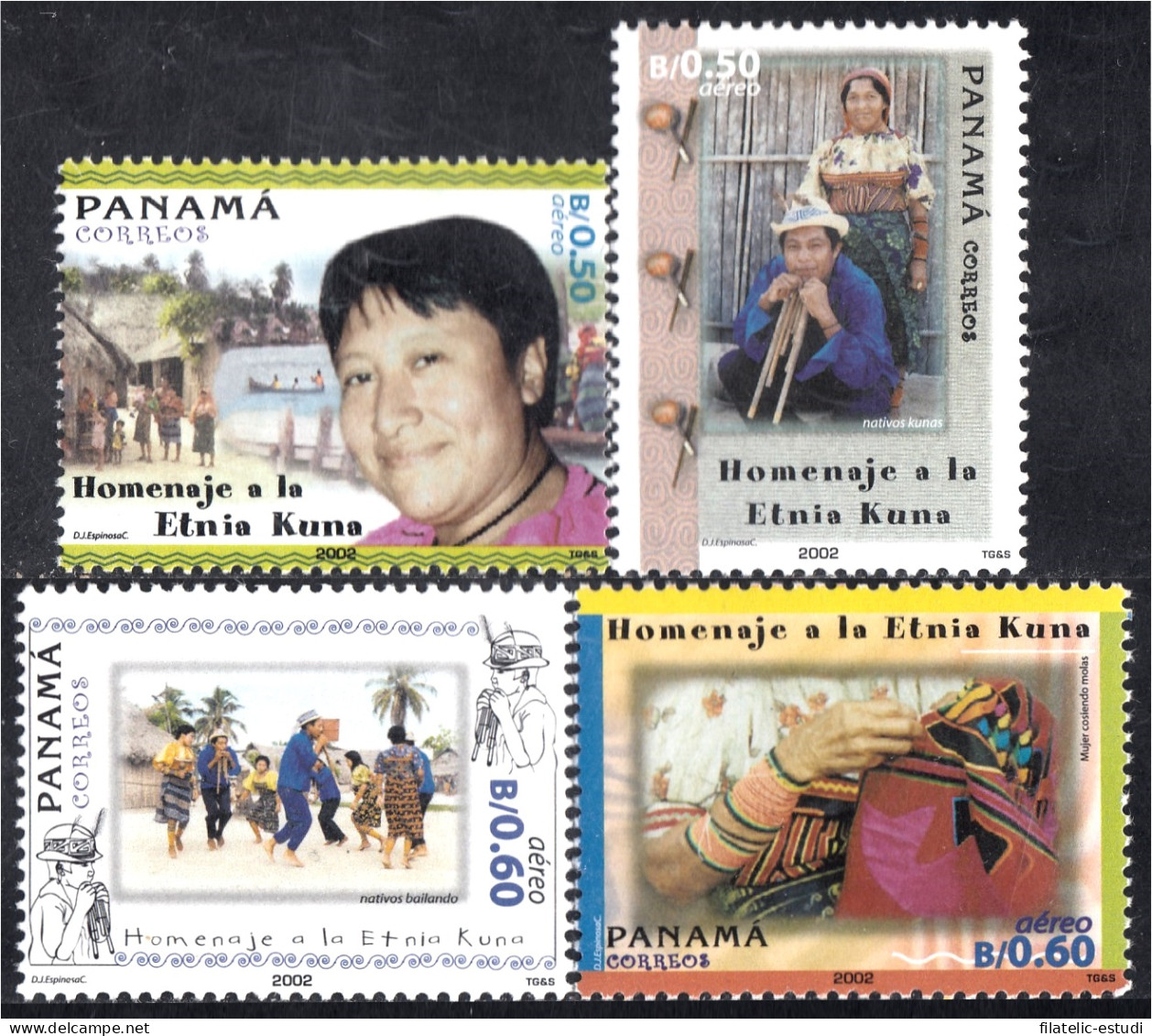 Panama A- 562/65 2002 Homenaje A La Etnia Kuma MNH - Panama