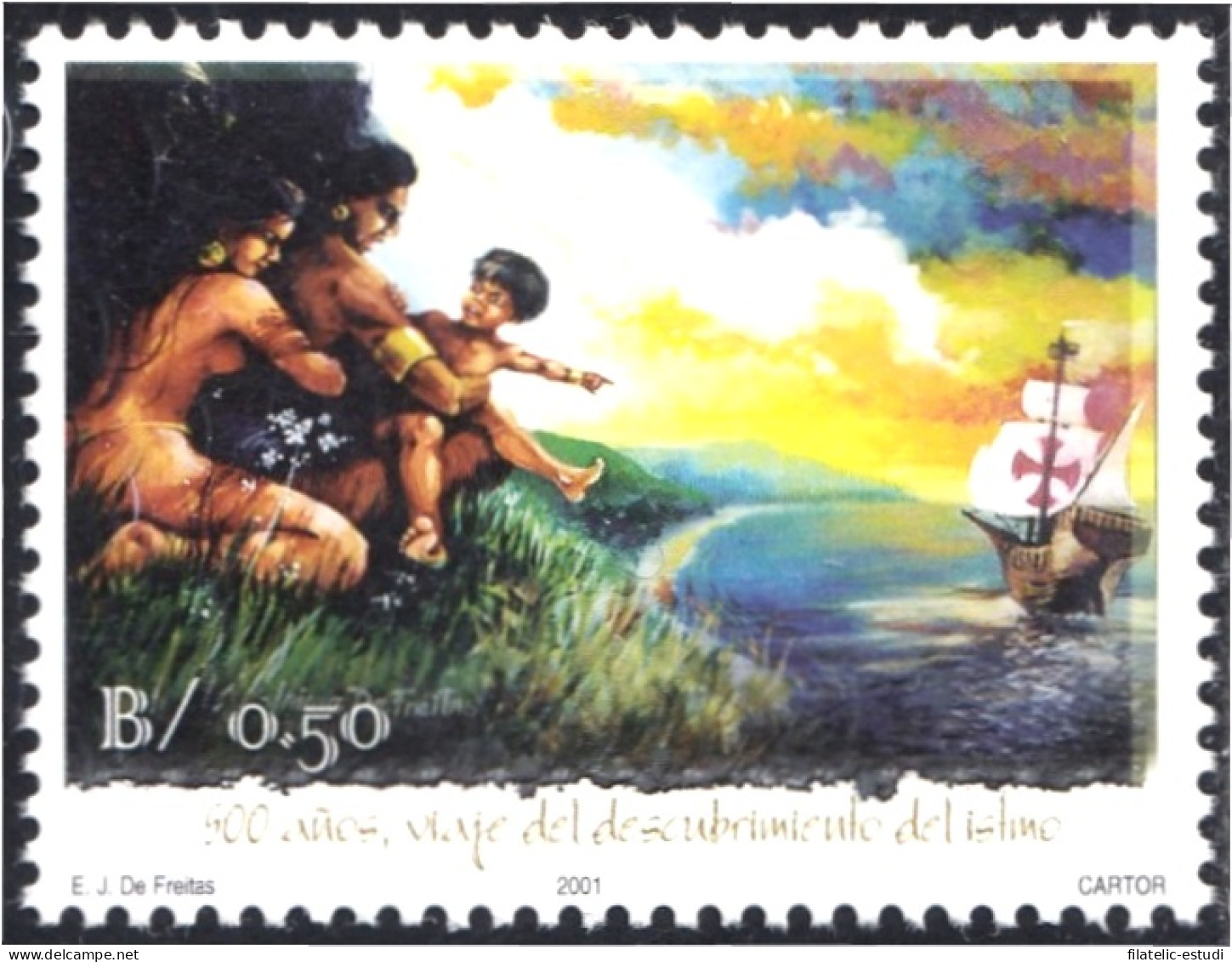 Panama 1207 2001 500 Años Del Viaje Del Descubrimiento Del Istmo MNH - Panama