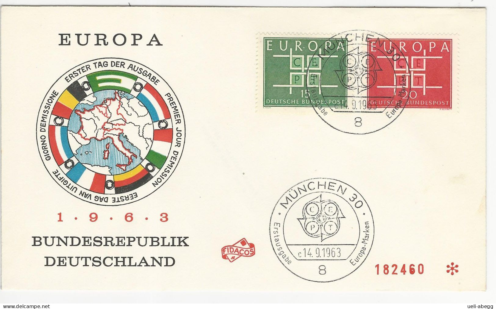 BRD Mi 406-07 FDC - 1961-1970