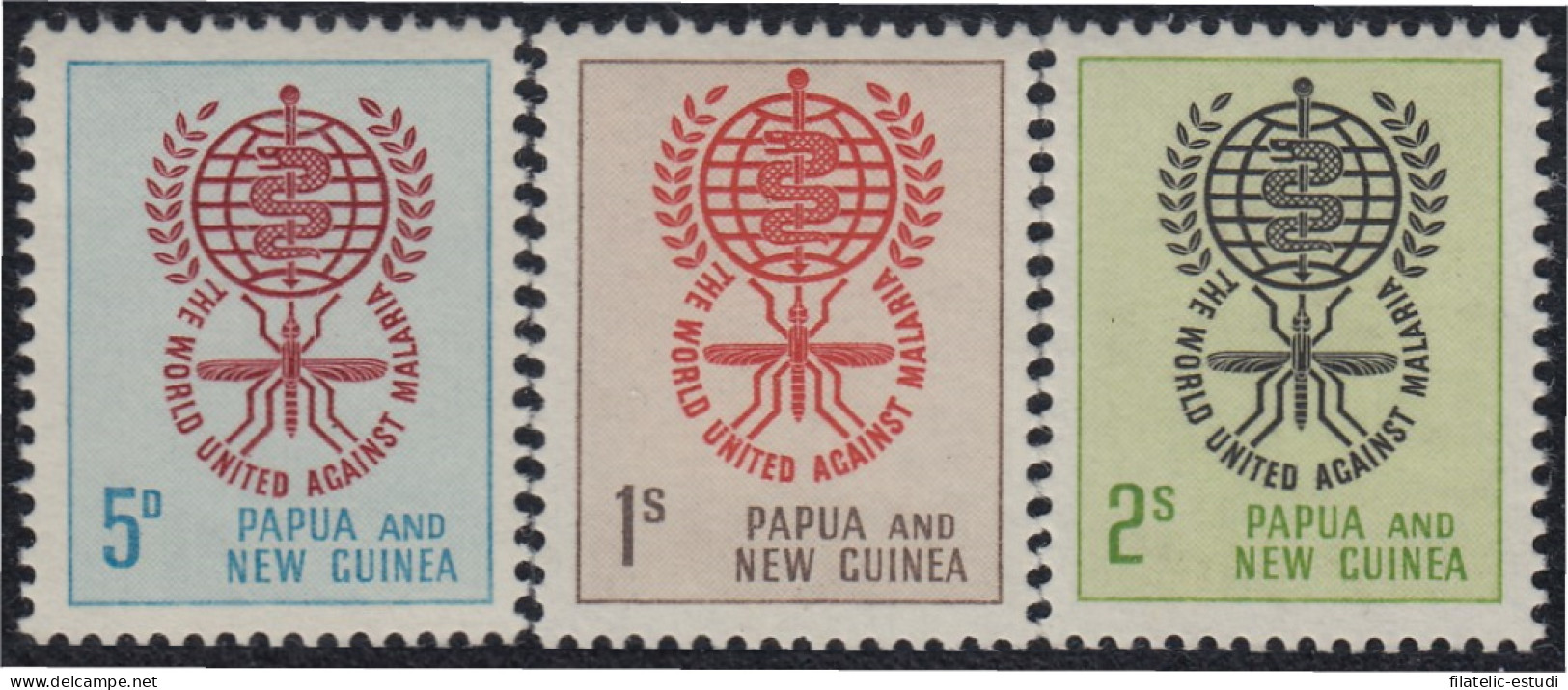 Papúa Y New Guinea 44/46 1962 Erradicación Del PaludismoMNH - Papua New Guinea