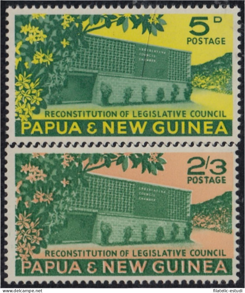 Papúa Y New Guinea 42/43 1961 Reconstrucción Del Consejo Legislativo MNH - Papua New Guinea