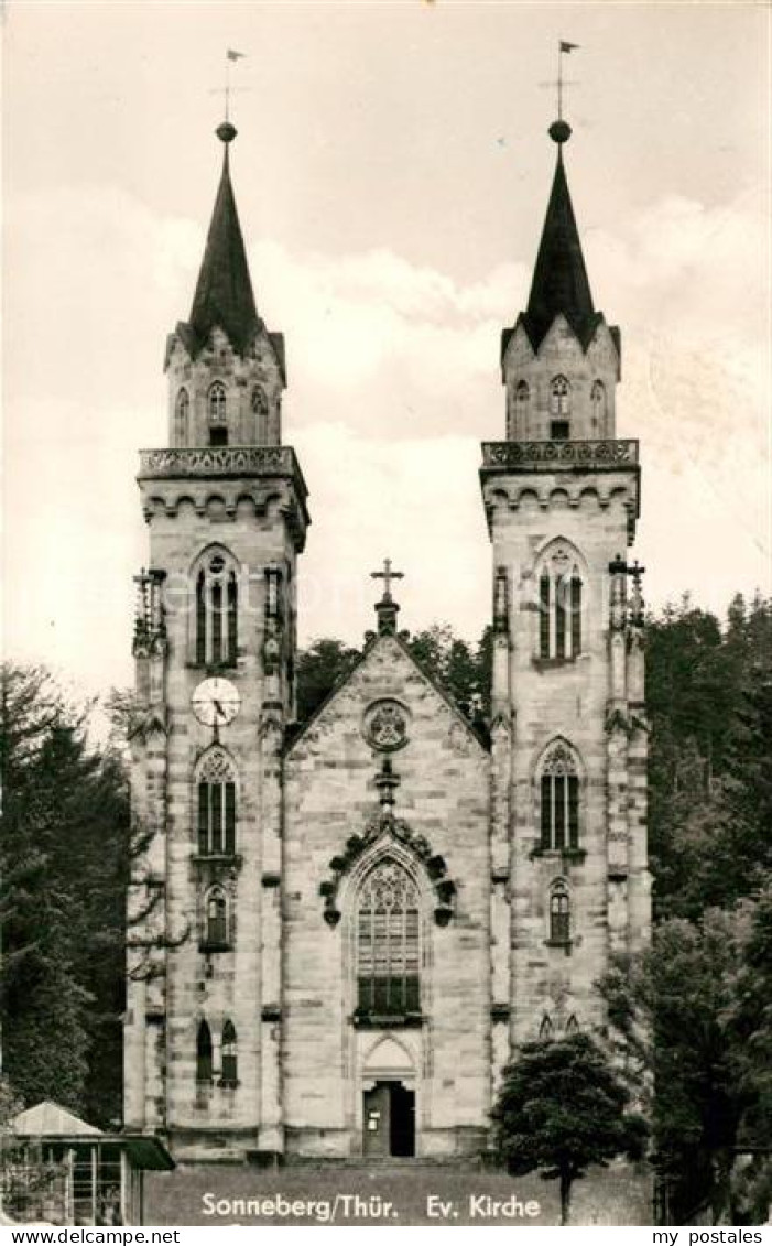 73046734 Sonneberg Thueringen Evangelische Kirche  Sonneberg Thueringen - Sonneberg