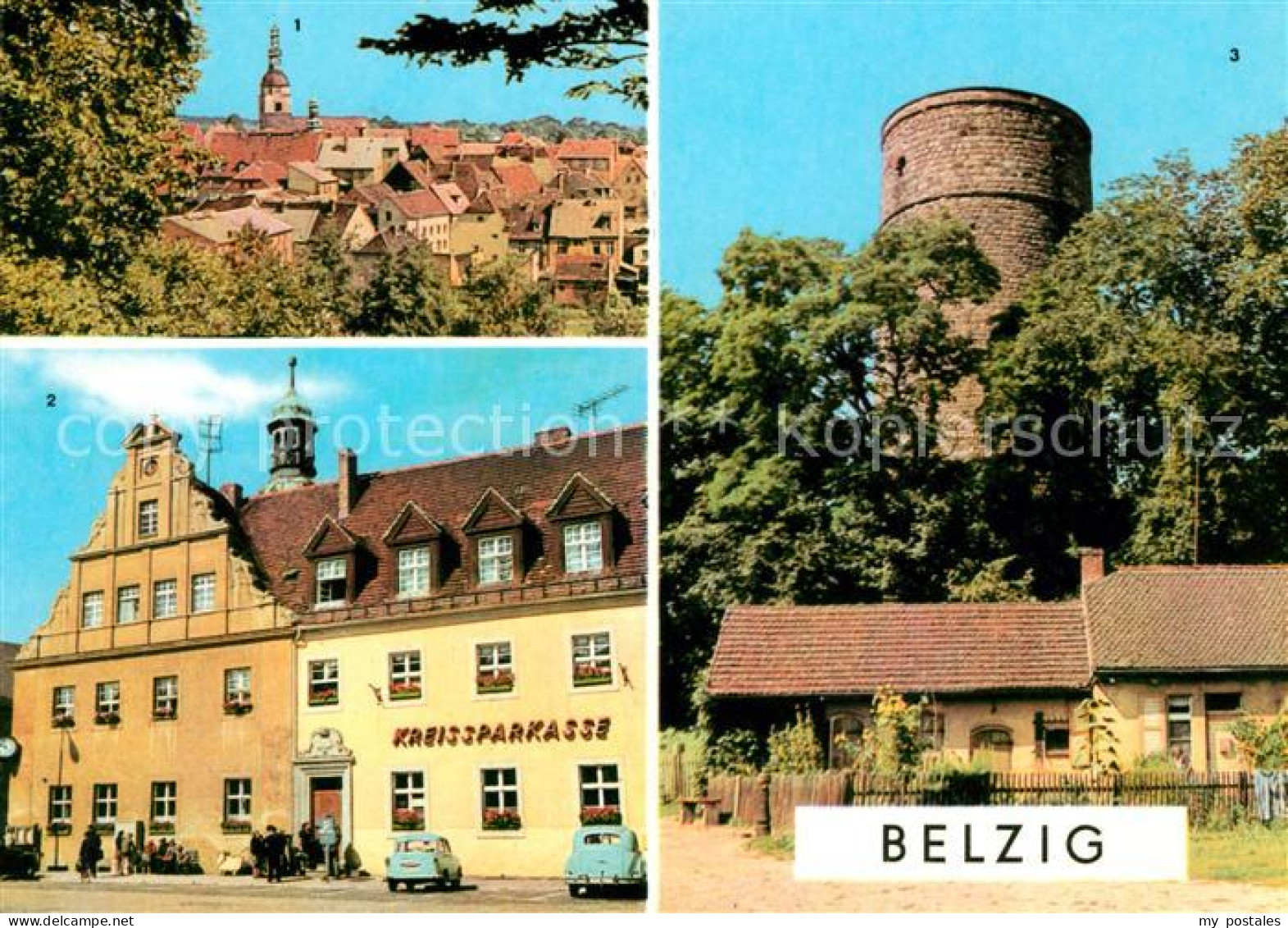 73046717 Belzig Bad Stadtblick Markt Wehrturm Im Burghof Belzig Bad - Belzig