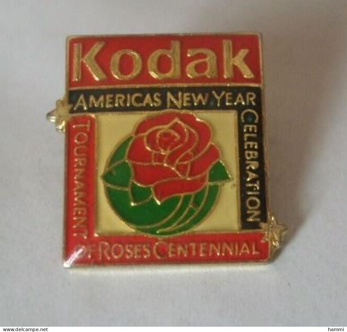 D265 Pin's Photo KODAK ROSE Photographie Americas New Year Celebration Tournament Of Roses Centennial Achat Immédiat - Photography