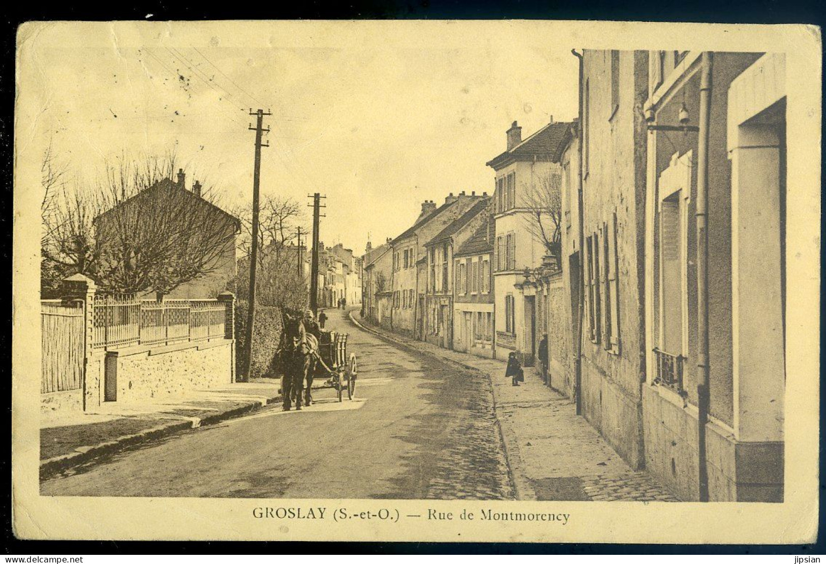 Cpa Du 95 Groslay  -- Rue De  Montmorency     STEP81 - Groslay