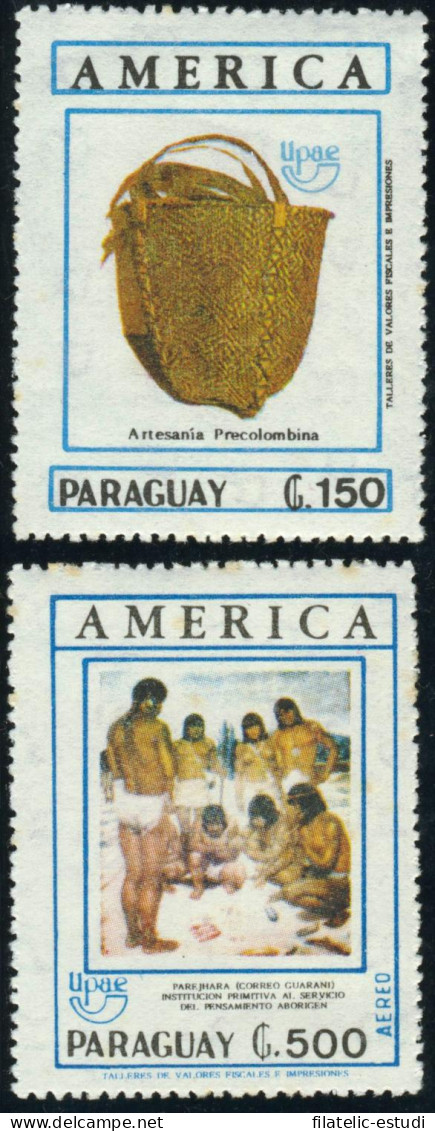 COL  Paraguay 2505 + A1172 1990 Serie América UPAEP MNH - Paraguay