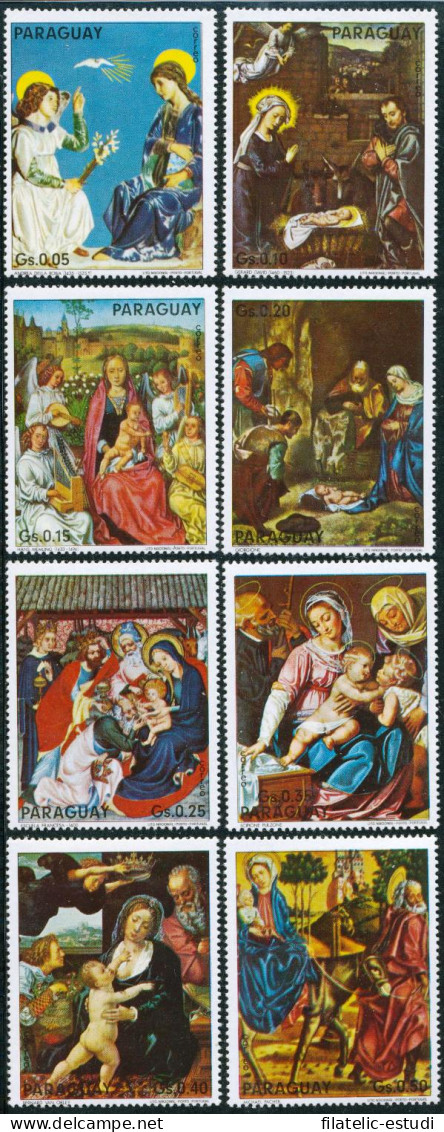 REL  Paraguay 1409/16 Pinturas De Navidad Christmas MNH - Paraguay