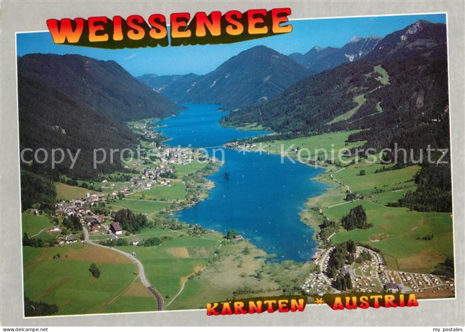 73046332 Weissensee Kaernten Fliegeraufnahme Weissensee - Weissensee