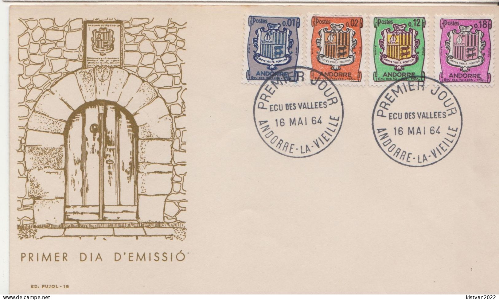 Andorra Set On FDC - Covers