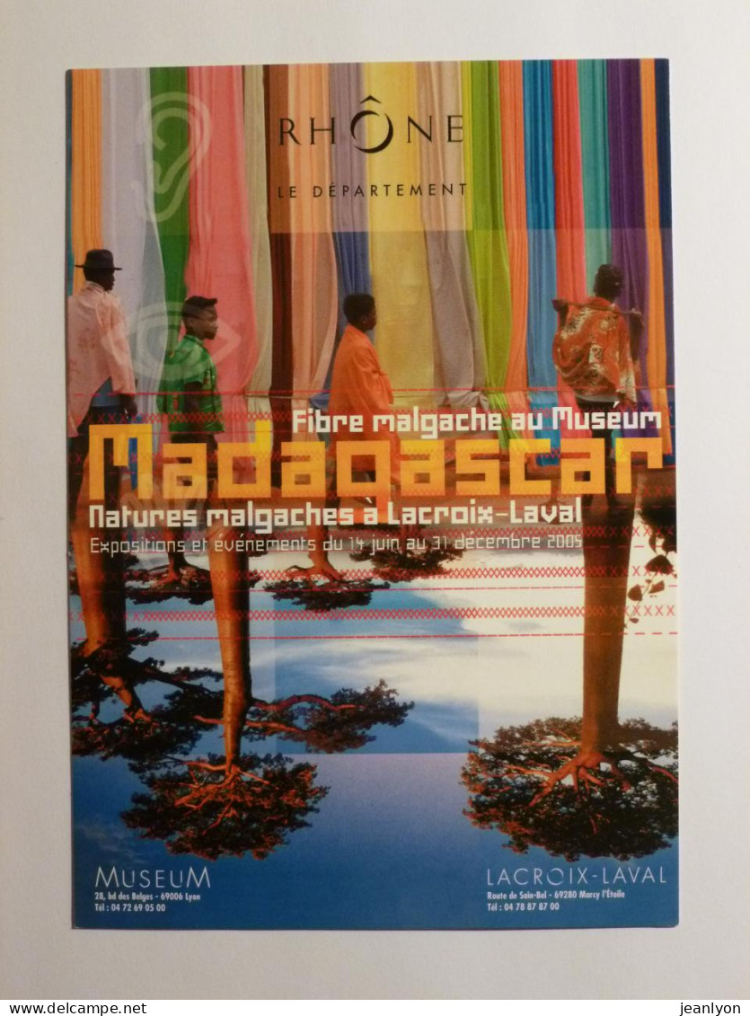 MADAGASCAR / CULTURE - FIBRE ET NATURE MALGACHES / Arbre - Museum Lyon - Carte Publicitaire - Afrique