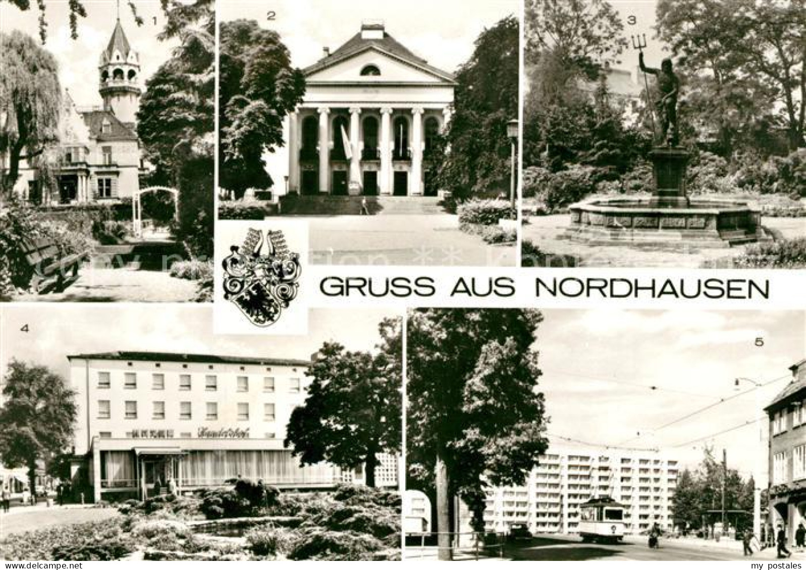 73046179 Nordhausen Thueringen Hotel Handelshof Neptunbrunnen  Nordhausen - Nordhausen