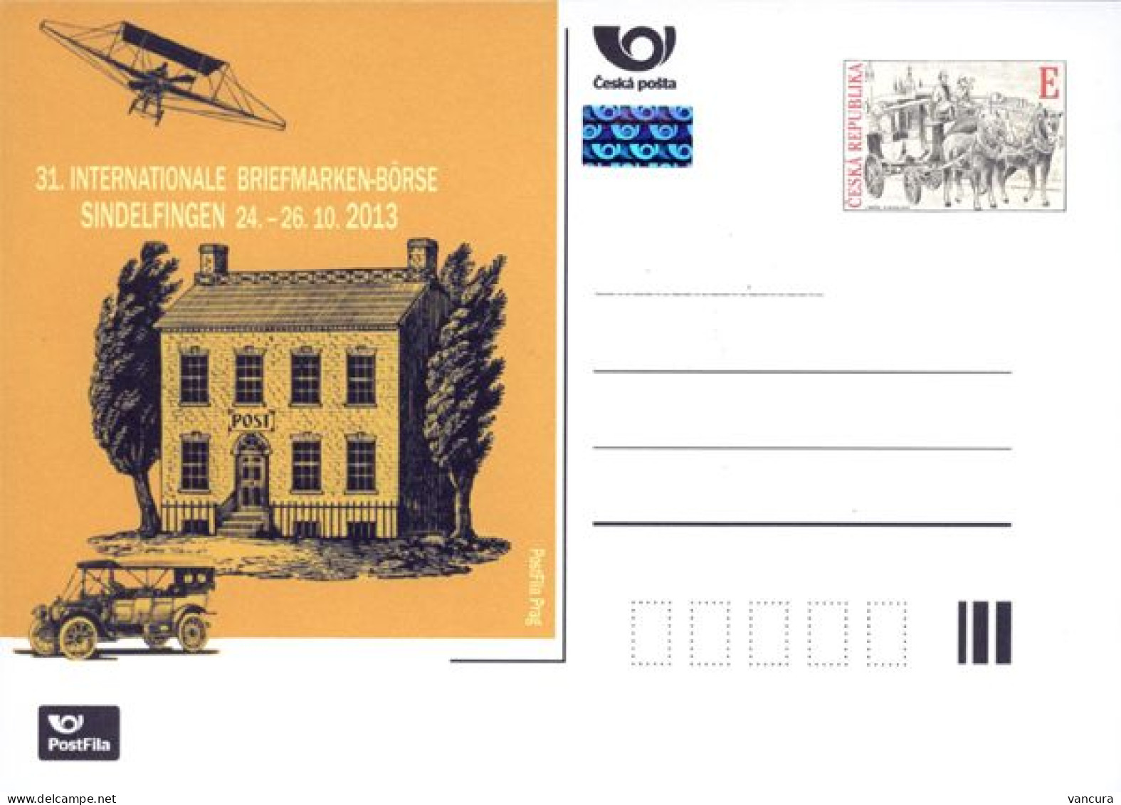 CDV A 200 Czech Republic Sindelfingen Stamp Exhibition 2013 - Cartes Postales