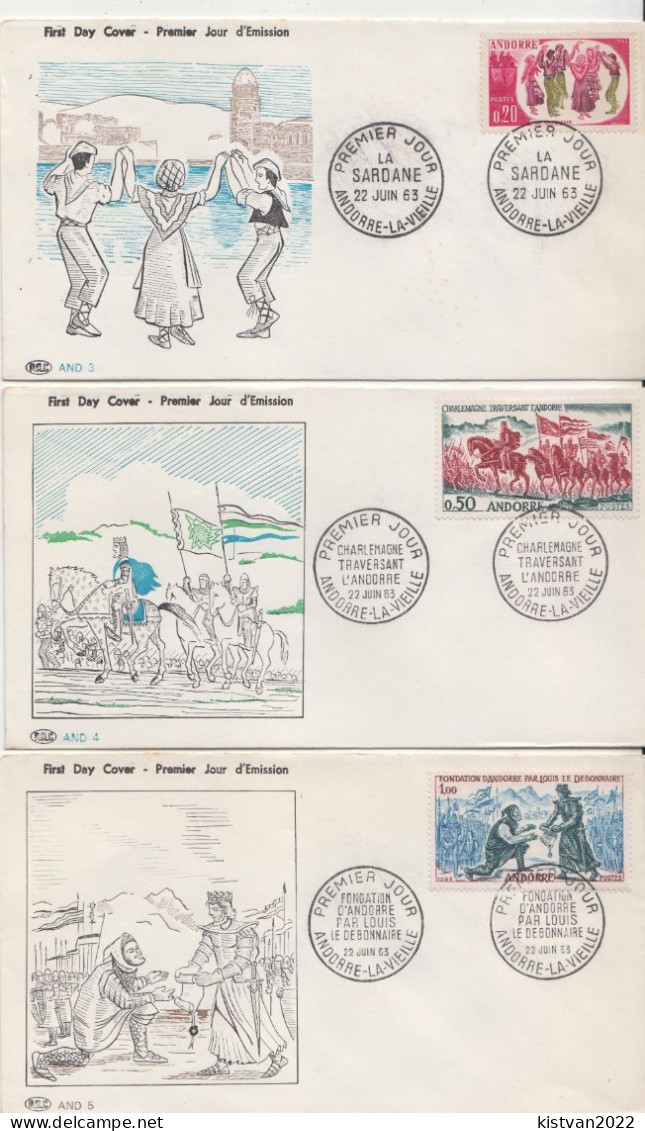 Andorra Set On FDC - FDC