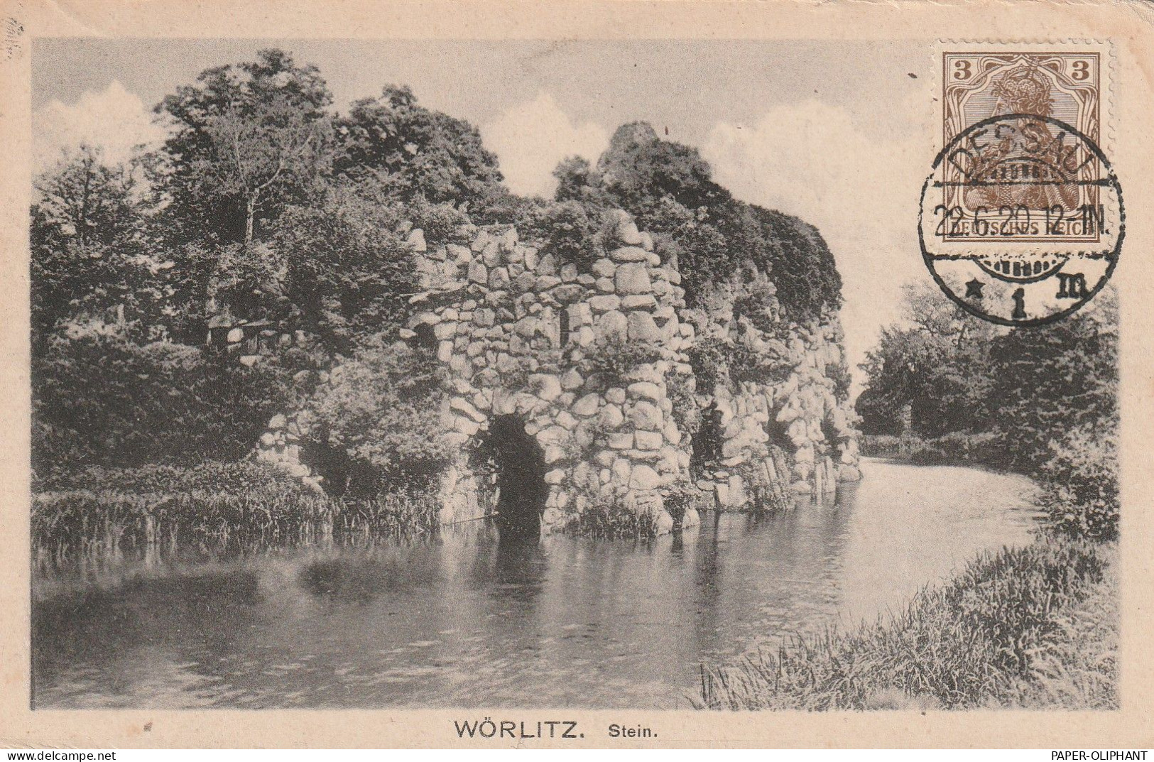 0-4414 WÖRLITZ, Der Stein, 1920 - Wörlitz