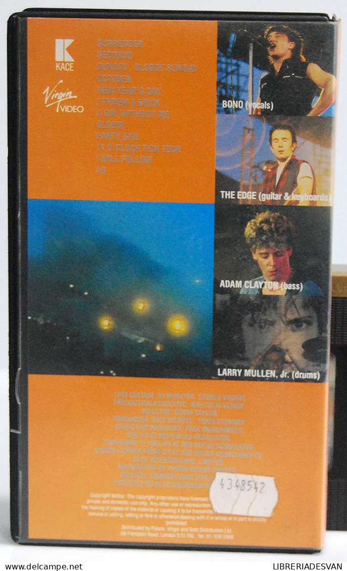 U2 - Under A Blood Red Sky. Live At Red Rocks. VHS - Altri & Non Classificati