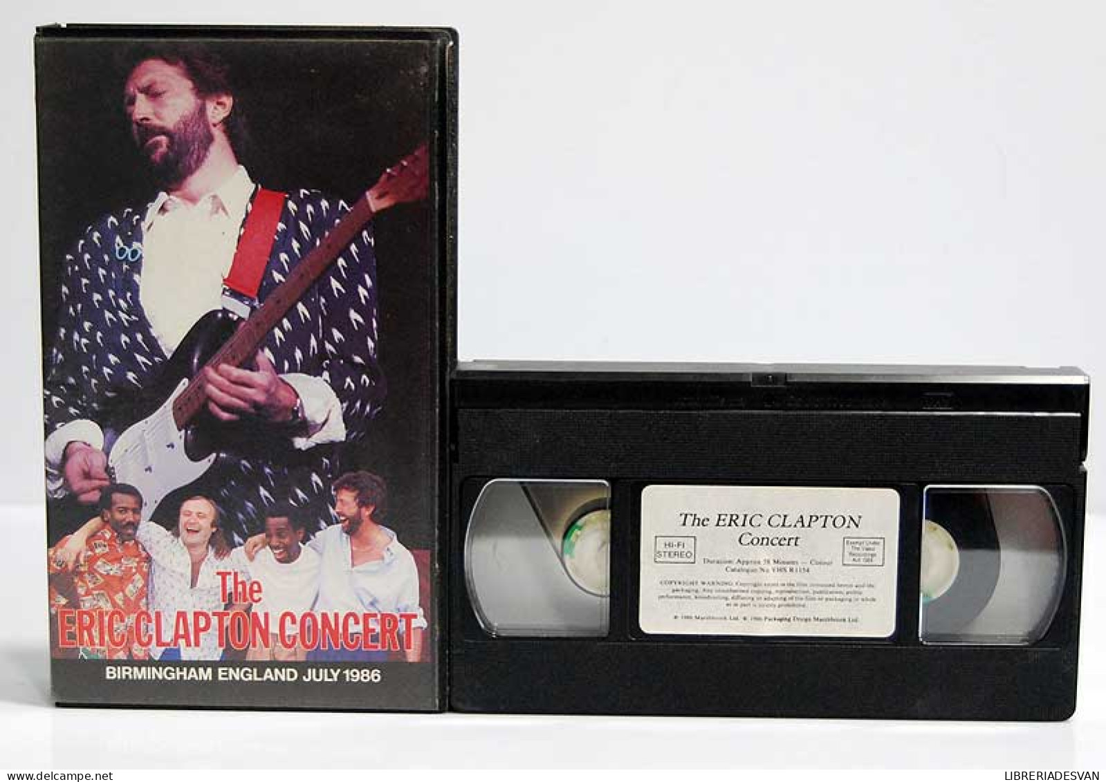 The Eric Clapton Concert. Birmingham England July 1986. VHS - Other & Unclassified