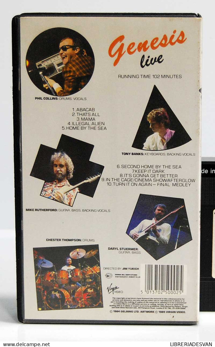 Genesis Live. The Mama Tour. VHS - Other & Unclassified