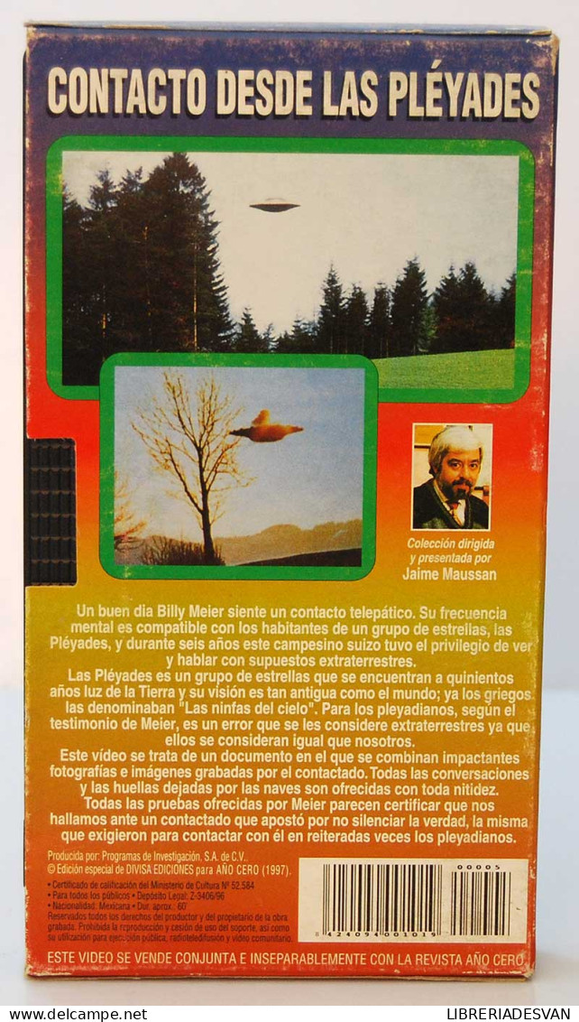 Misterios Extraterrestres Vol. 5. Contacto Desde Las Pléyades. VHS - Other & Unclassified