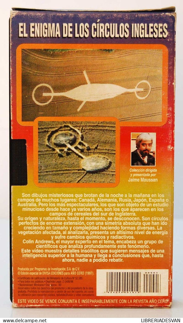 Misterios Extraterrestres Vol. 3. El Enigma De Los Círculos Ingleses. VHS - Autres & Non Classés