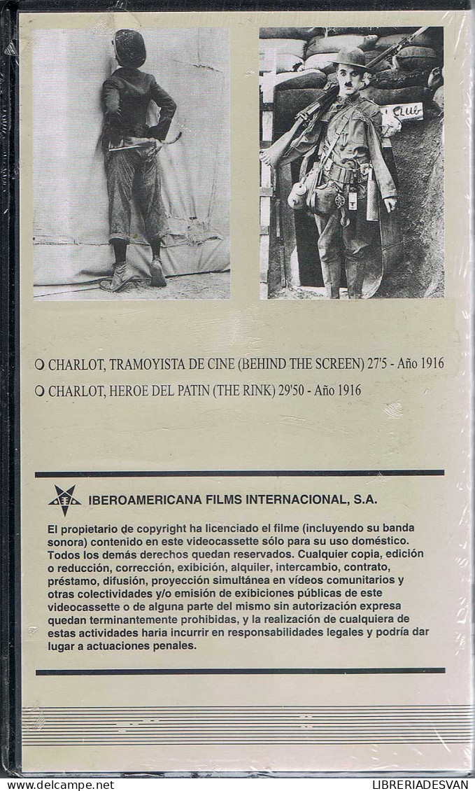 Charlot, Tramoyista De Cine / Héroe Del Patin. VHS - Other & Unclassified