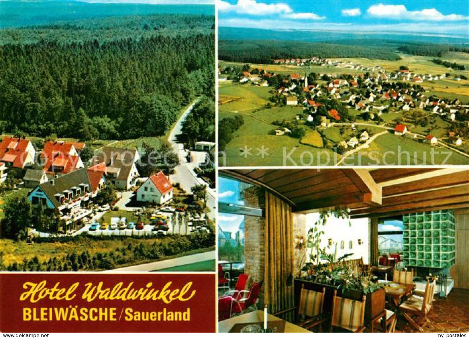 73045899 Bleiwaesche Hotel Waldwinkel Gaststube Fliegeraufnahme Bleiwaesche - Bad Wünnenberg