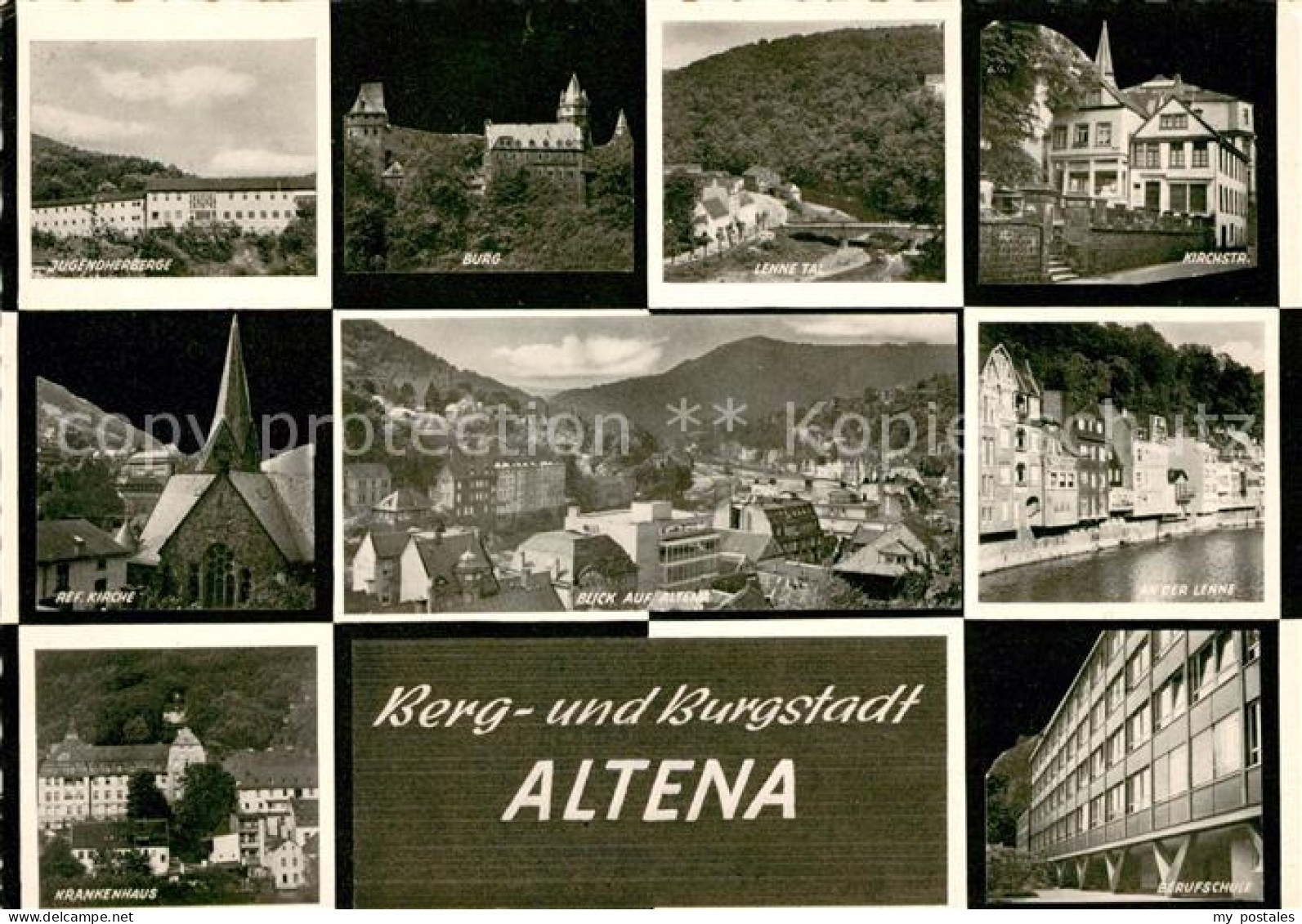 73045649 Altena Lenne Jugendherberge Burg Lennetal Kirche Krankenhaus Berufsschu - Altena