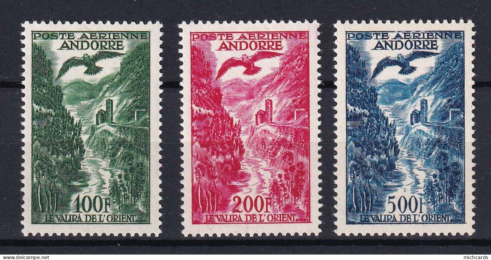 169 ANDORRE 1955 - Y&T A 2/4 - Oiseau En Vol - Neuf ** (MNH) Sans Charniere - Nuovi