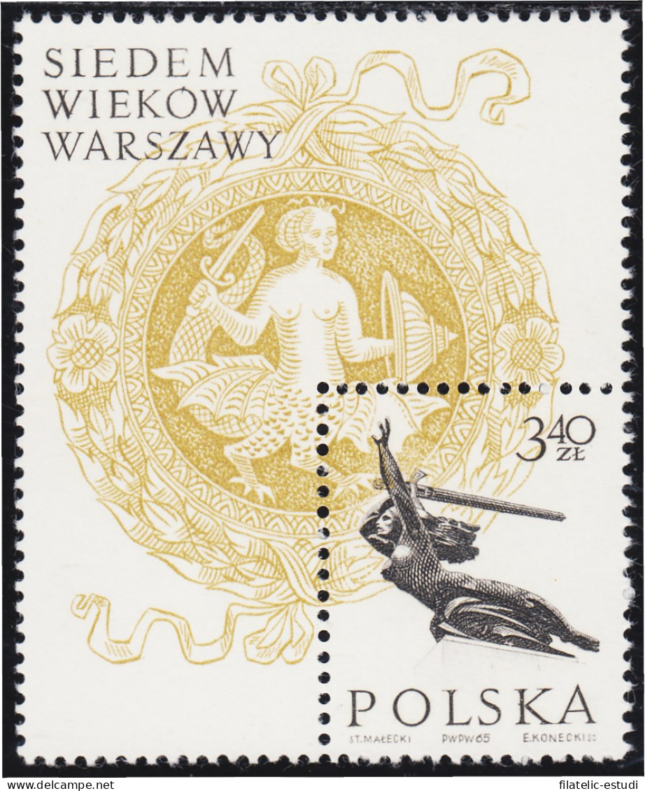 Polonia Poland HB 42 1965 7º Centenario De Varsovia MNH - Sonstige & Ohne Zuordnung