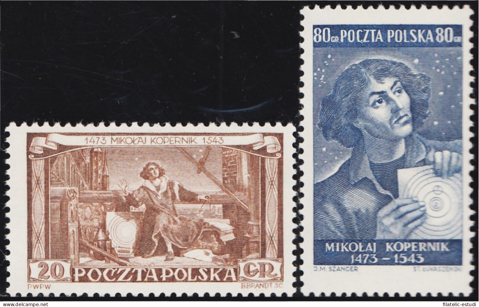 Polonia Poland 709/10 1953 Nicolas Copernic MNH - Sonstige & Ohne Zuordnung