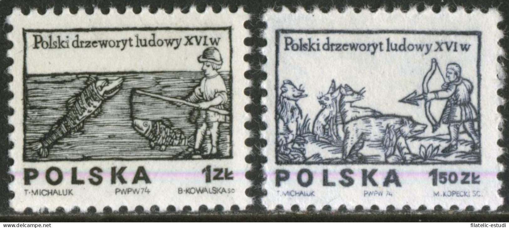 FAU5  Polonia Poland  Nº 2189/90  1974  MNH - Autres & Non Classés