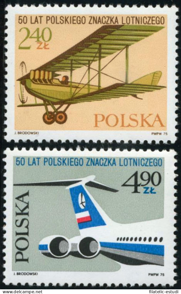 TRA2 Polonia Poland Nº 2236/37  1975  MNH - Andere & Zonder Classificatie