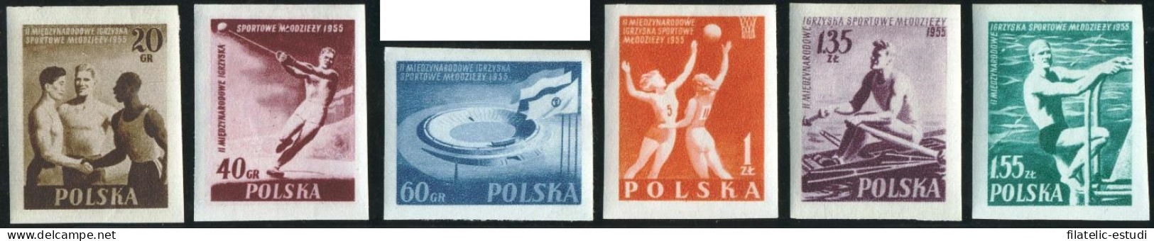 DEP5  Polonia Poland   Nº 827/32  1955 Sin Dentar  MNH - Sonstige & Ohne Zuordnung