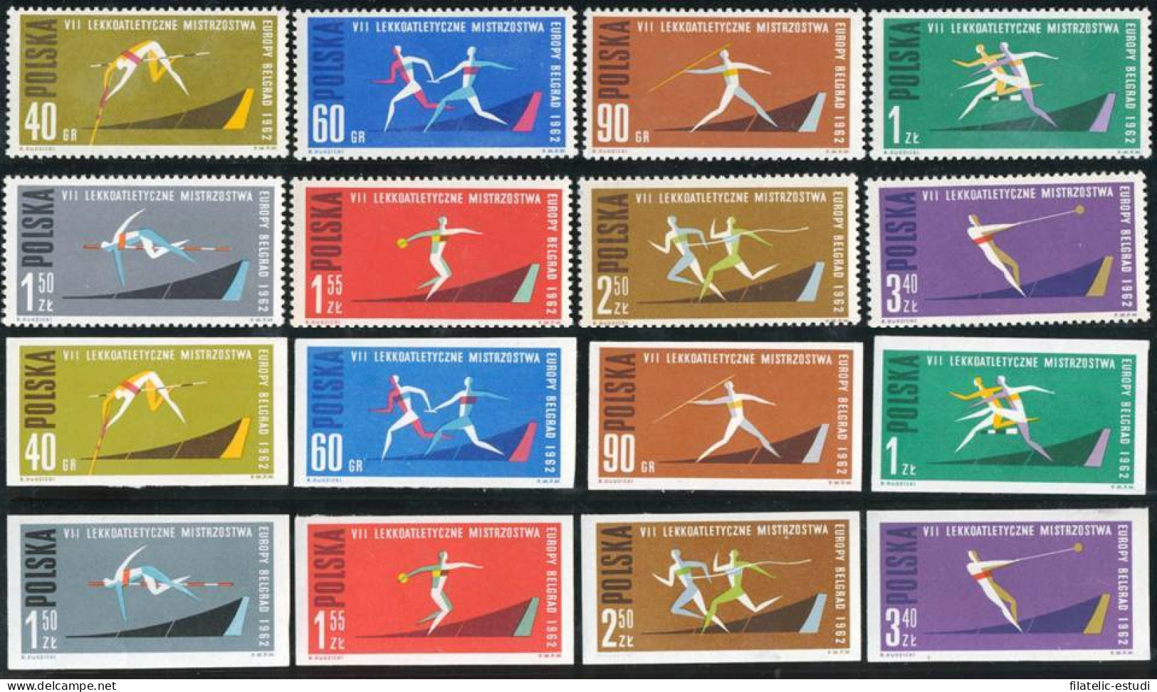 DEP4  Polonia Poland   Nº 1198/05 Dentada Y Sin Dentar 1962 MNH - Otros & Sin Clasificación