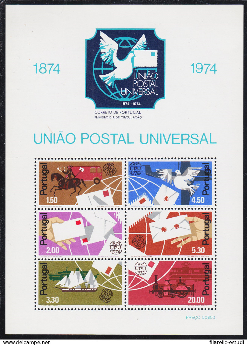 Portugal HB 15 1974 Centenario De La UPU MNH - Otros & Sin Clasificación