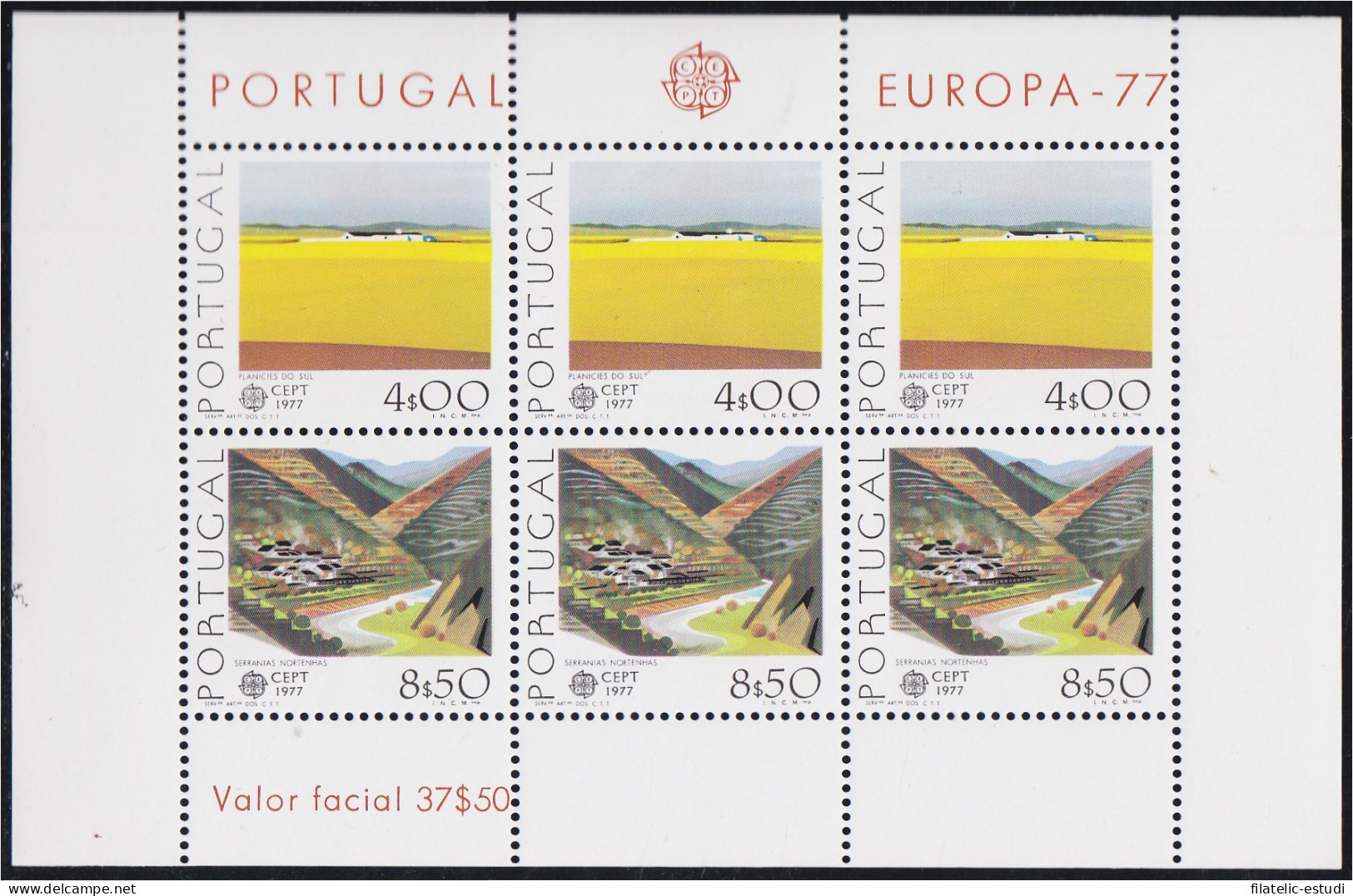 Portugal HB 20 1977 Europa Cept MNH - Otros & Sin Clasificación