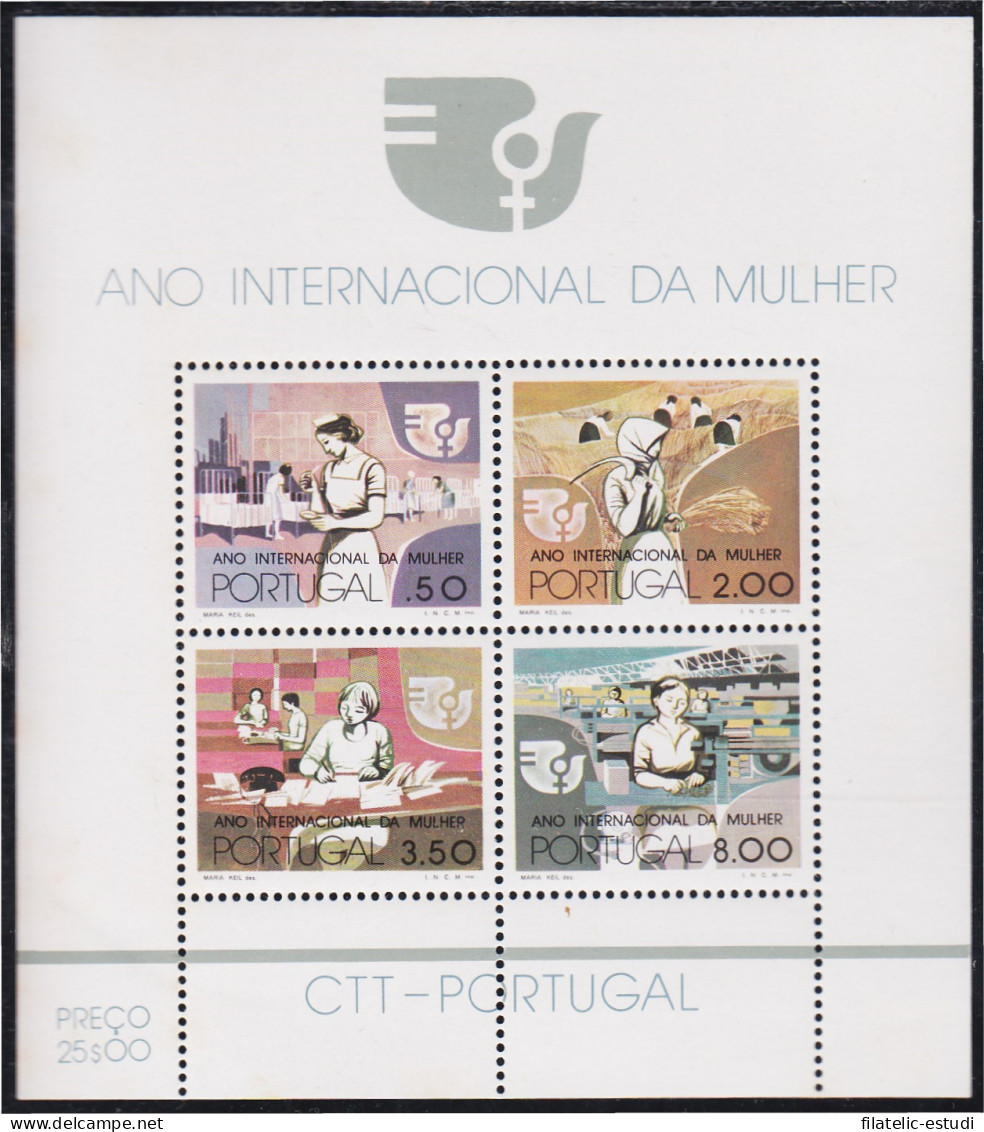 Portugal HB 16 1975 Año Internacional De La Mujer MNH - Sonstige & Ohne Zuordnung