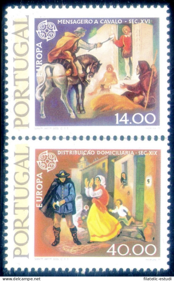 Portugal 1421/22 1979 Europa Historia Postal MNH - Autres & Non Classés