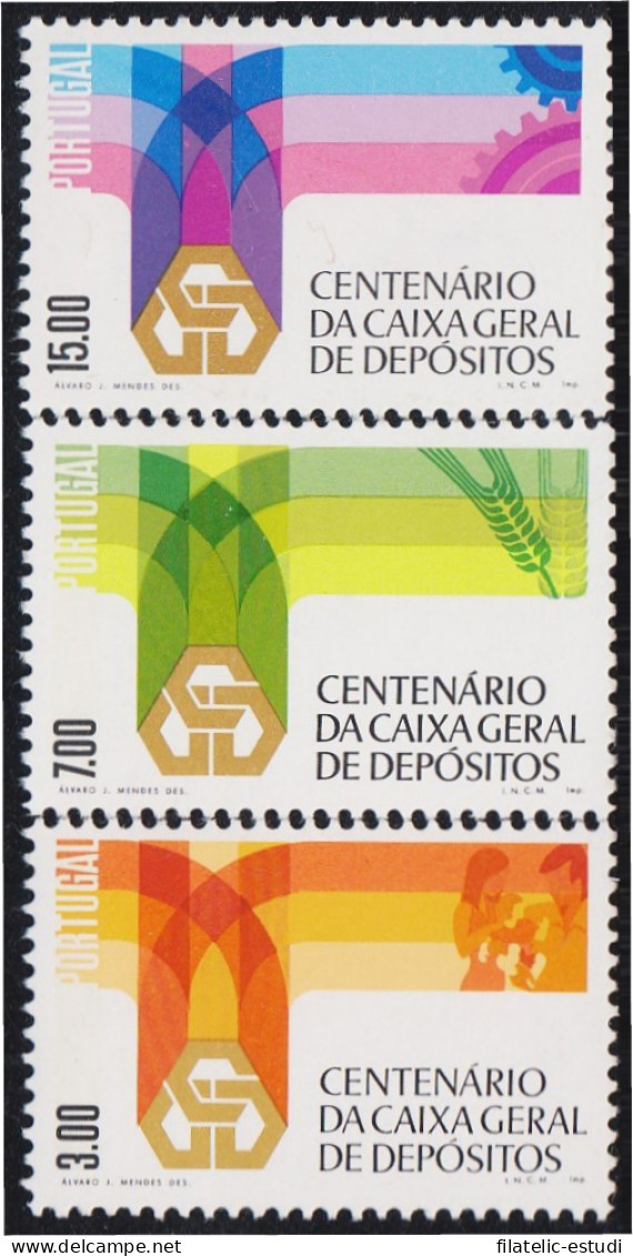 Portugal 1312/14 1976 Centenario De La Caja General De Depósitos MNH - Altri & Non Classificati